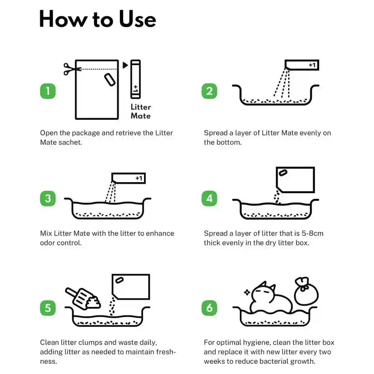 2pcs Natural Tapioca Cat Litter Clumping Odor Control & Low Tracking