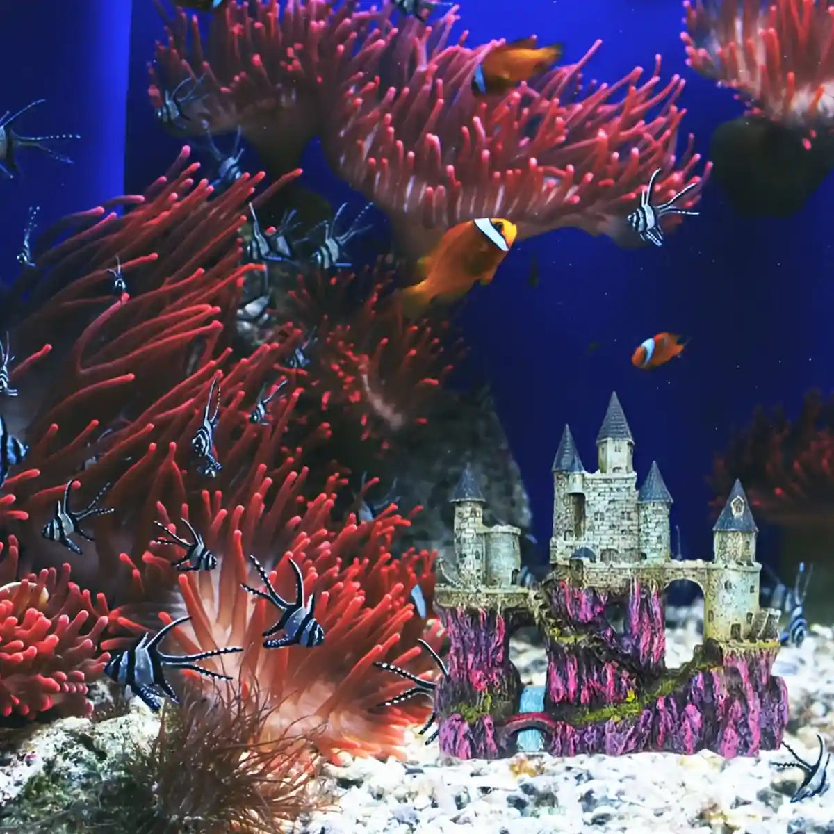 Fantasy Castle Ornament Fish Tank Decoration for Aquariums and Terrariums