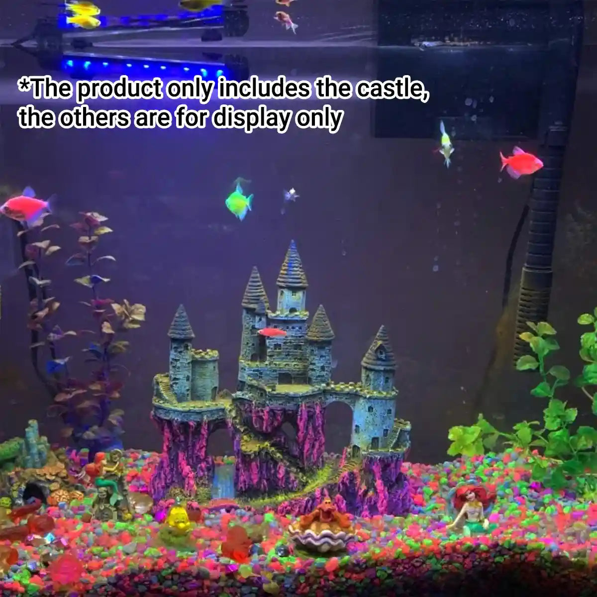 Fantasy Castle Ornament Fish Tank Decoration for Aquariums and Terrariums