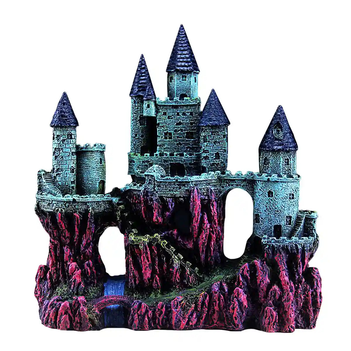 Fantasy Castle Ornament Fish Tank Decoration for Aquariums and Terrariums