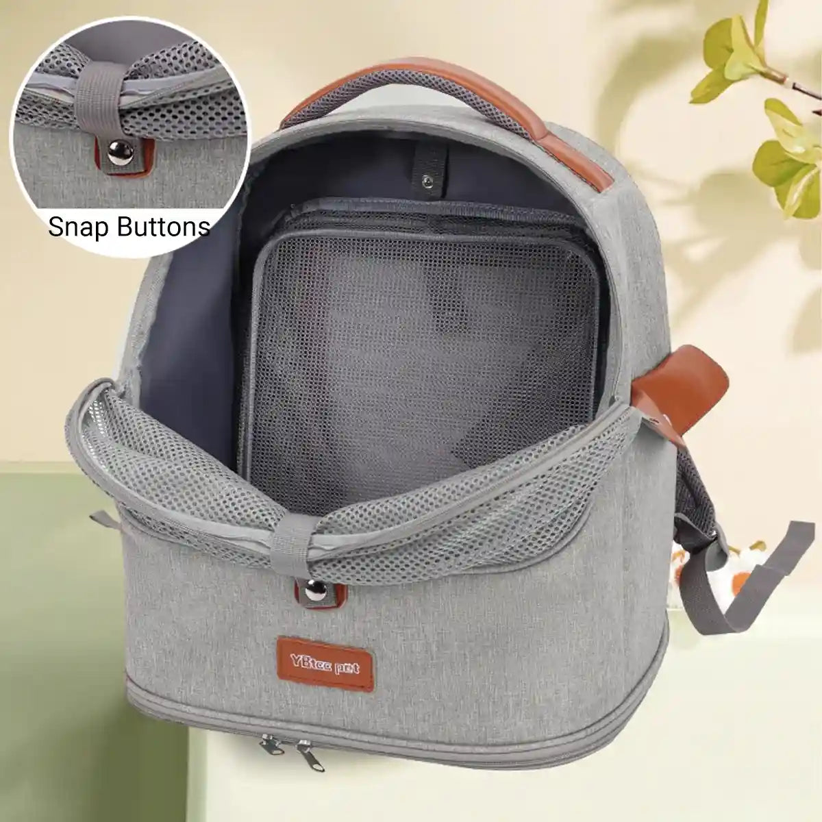 Breathable Pet Travel Backpack Carrier Portable & Expandable Design