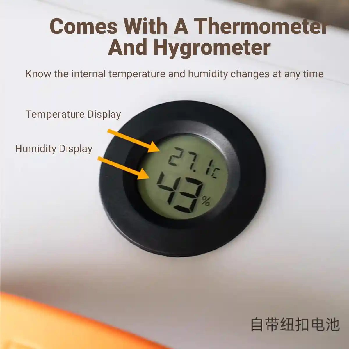 Portable Cat Carrier with Thermometer and Sherpa Pad