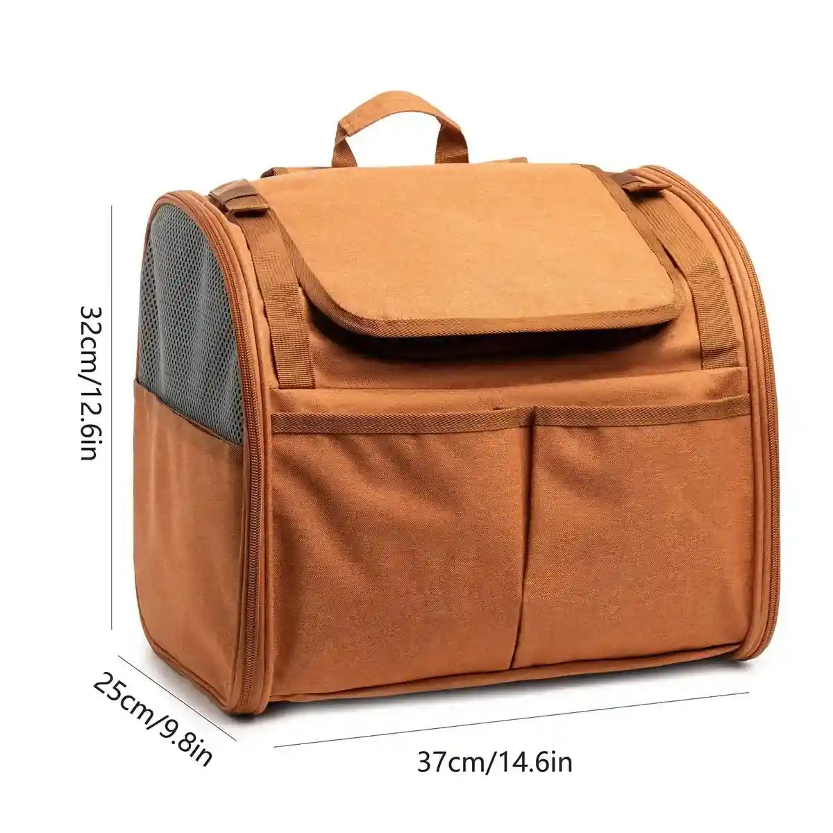 Expandable Pet Travel Backpack Carrier Breathable Cat Bag