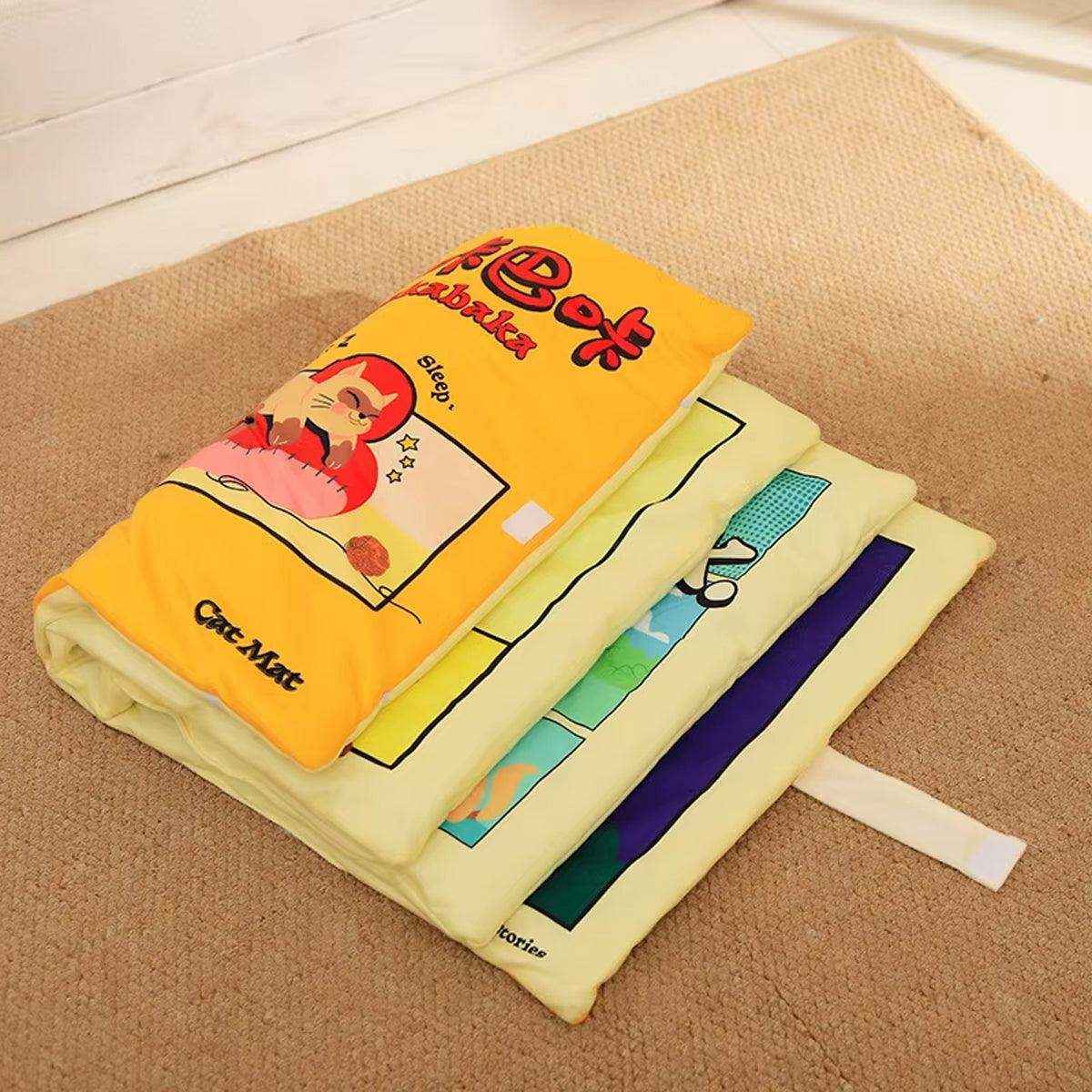 Cat Book Cat Mat Foldable Cat Nest Pet Sleeping Mat Cat Toy Fun Flip Pet Nest