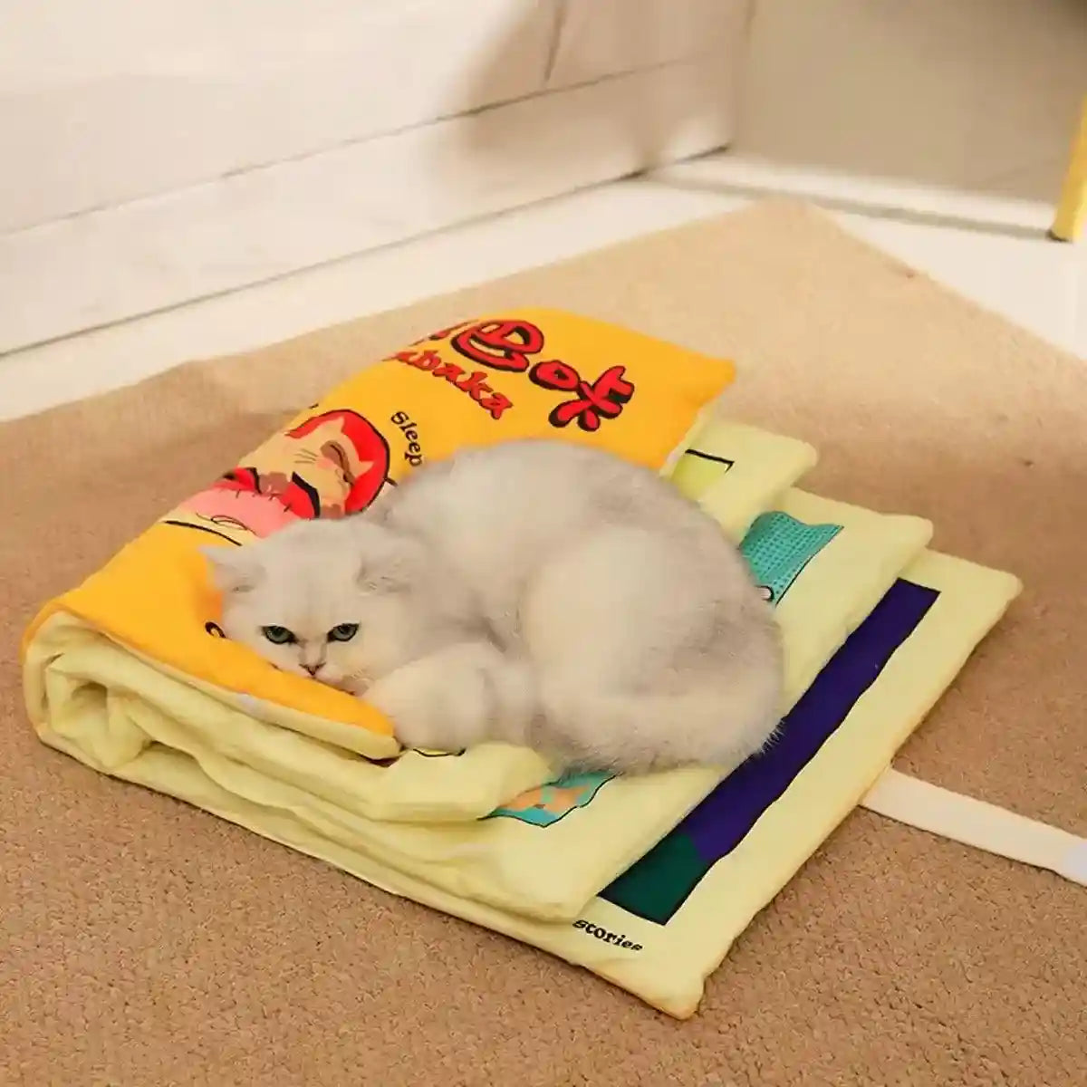 Cat Book Cat Mat Foldable Cat Nest Pet Sleeping Mat Cat Toy Fun Flip Pet Nest