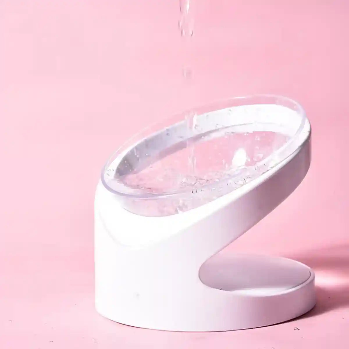 15° Tilted Cat Bowl Elevated Anti-Slip Pet Feeder for Cats & Dogs