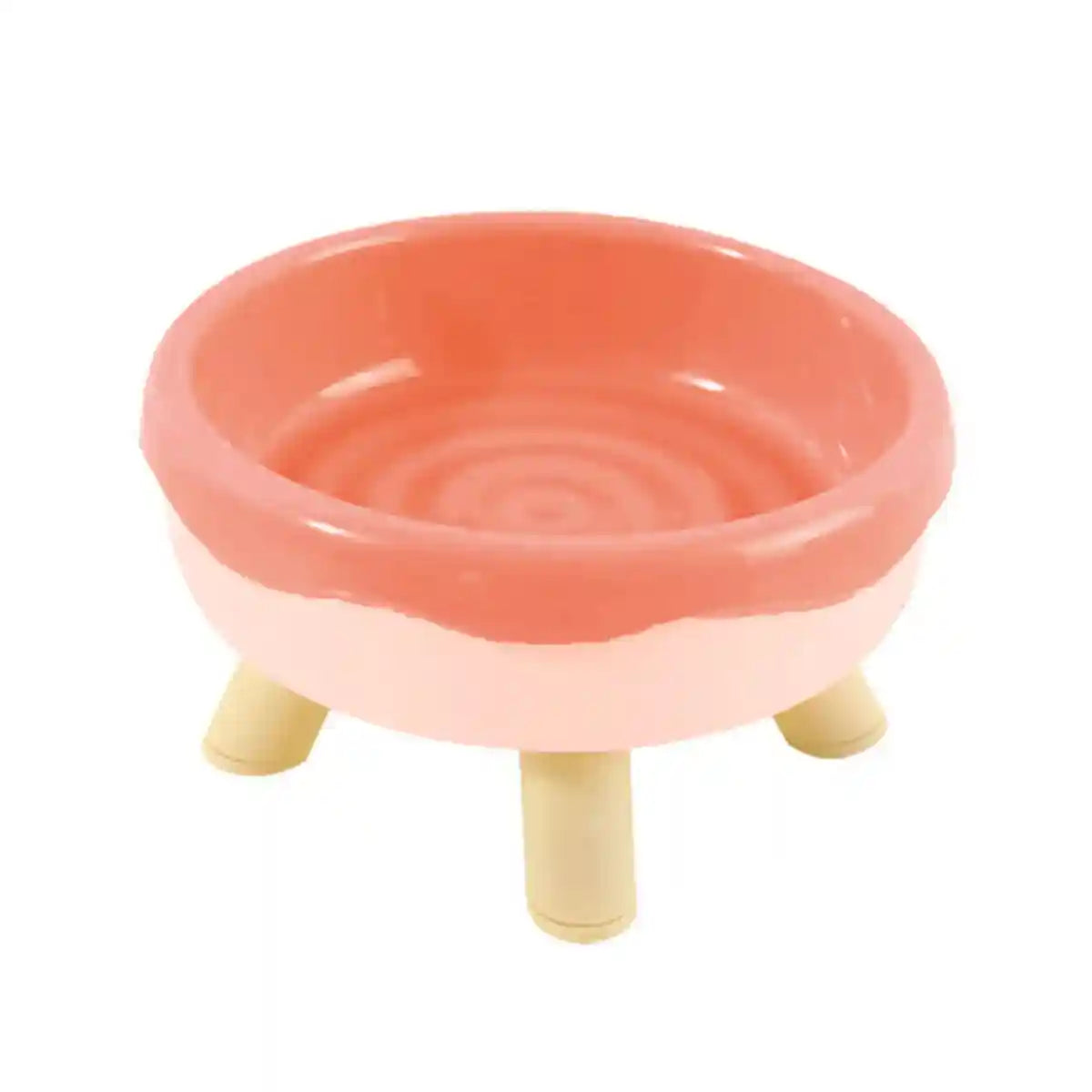 Cat Bowl Donut Cat Food Basin Anti-knock Drinking Bowl
