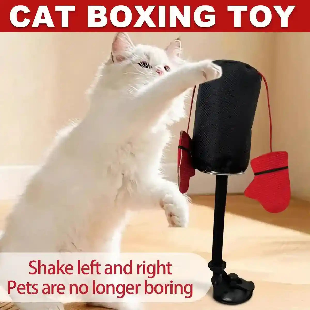 Interactive Cat Boxing Toy Fun Punching Bag for Active Play