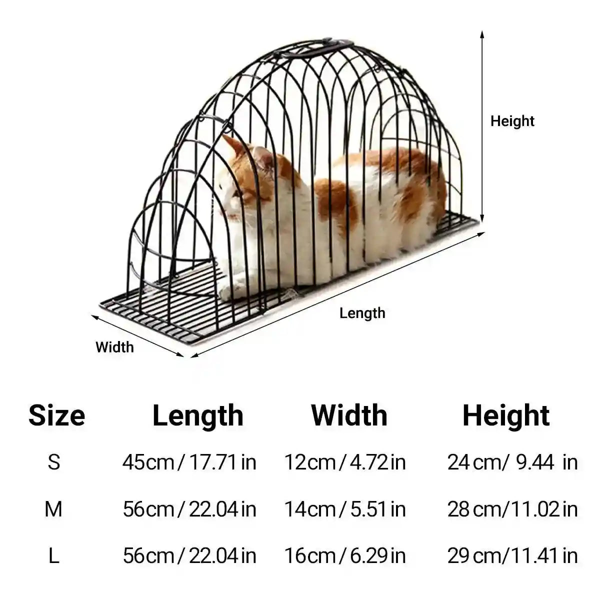 Secure Metal Cat Cage for Grooming and Travel
