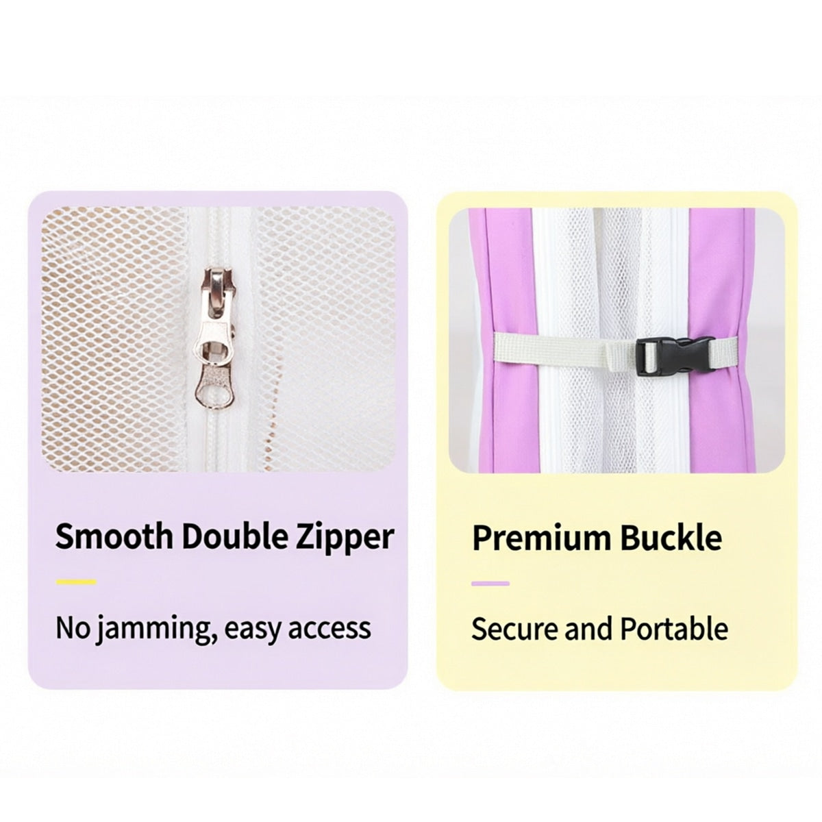 DODOPET Foldable Cat Cage, Portable Transparent Pet Playpen