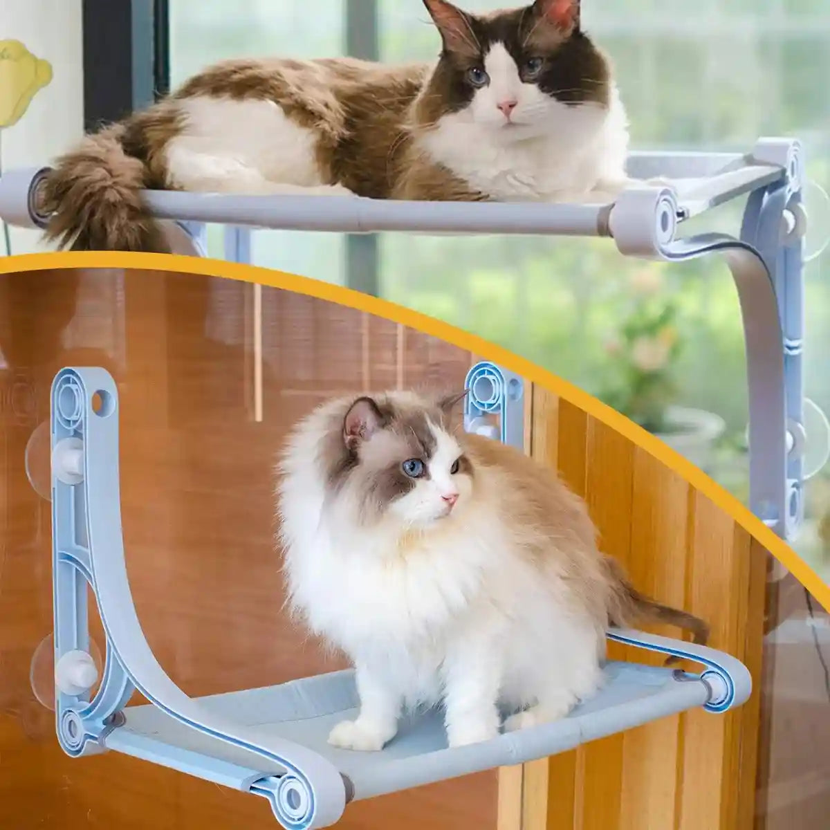 Cat Hammock Window Perch Hanging Cat Bed With Strong Suction Cups
