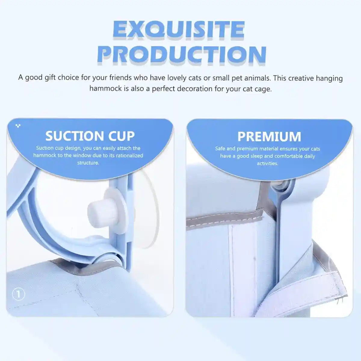 Cat Hammock Window Perch Hanging Cat Bed With Strong Suction Cups