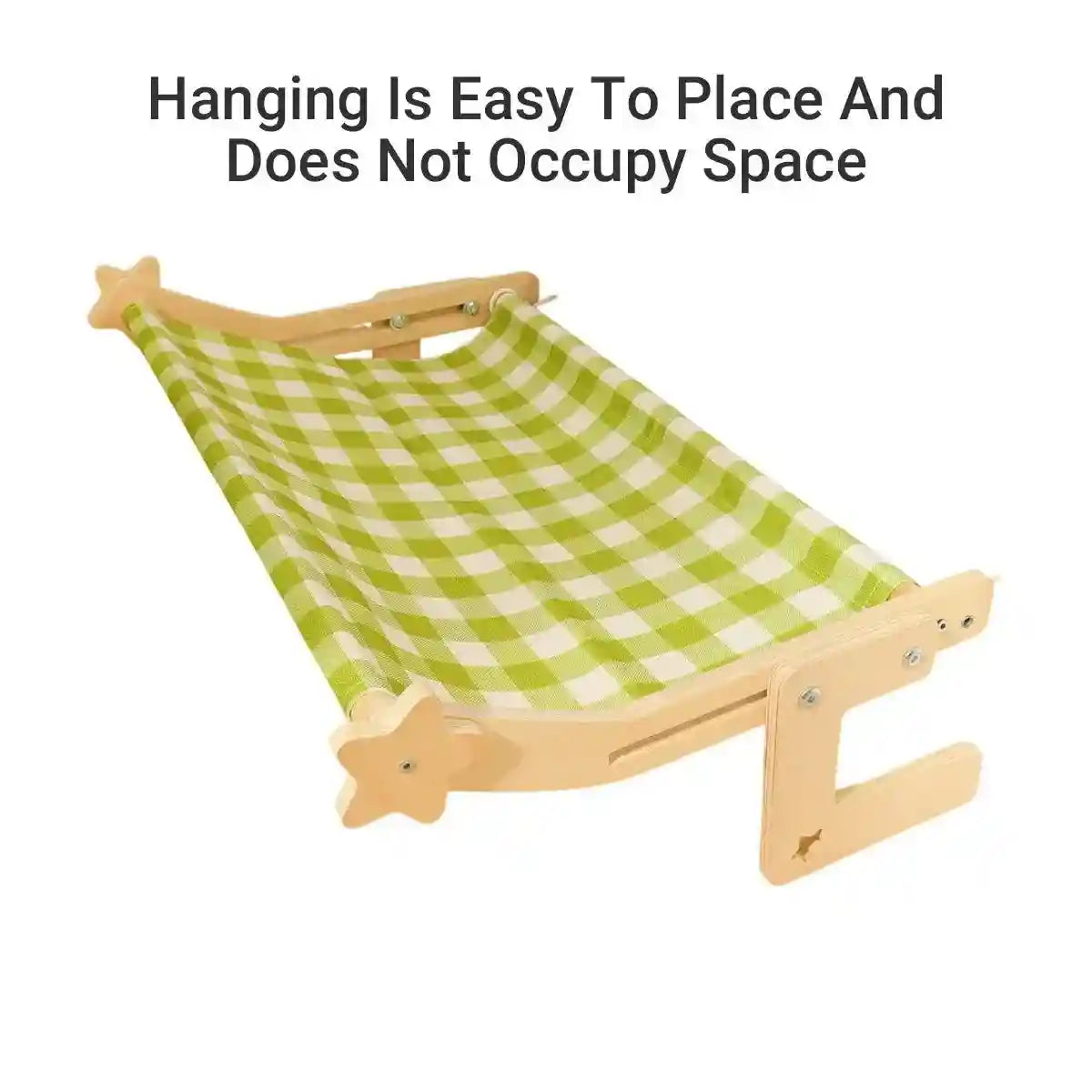 Space-Saving Cat Hanging Bed Adjustable Hammock for Windows & Beds