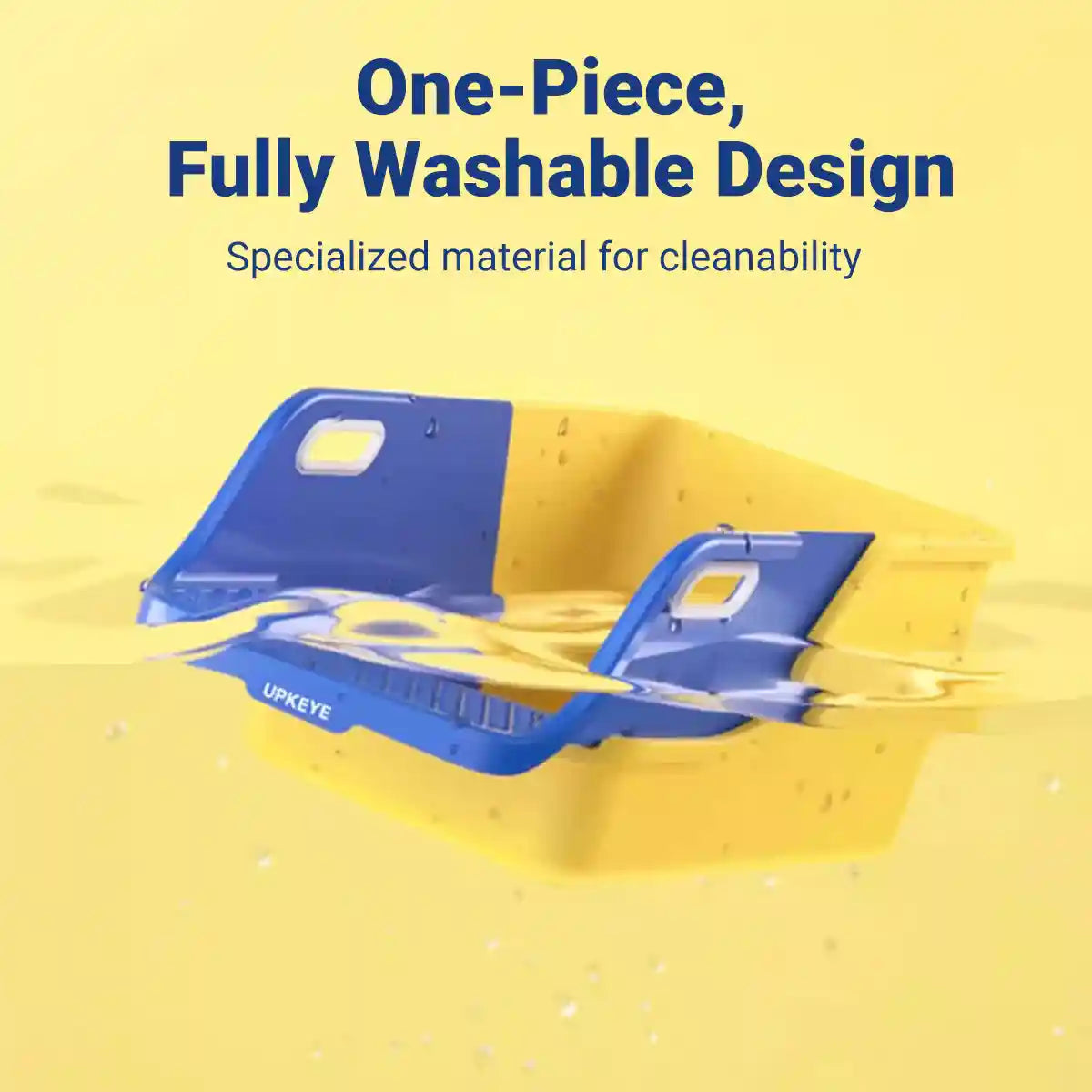 Extra-Large Cat Litter Box with Self-Cleaning Design