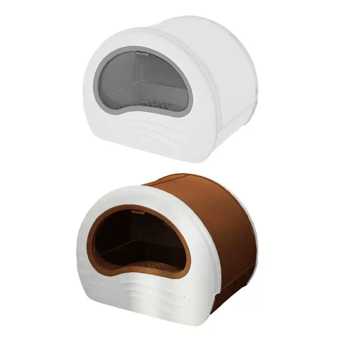 Spacious & Hygienic Enclosed Cat Litter Box with Drawer for Easy Cleaning