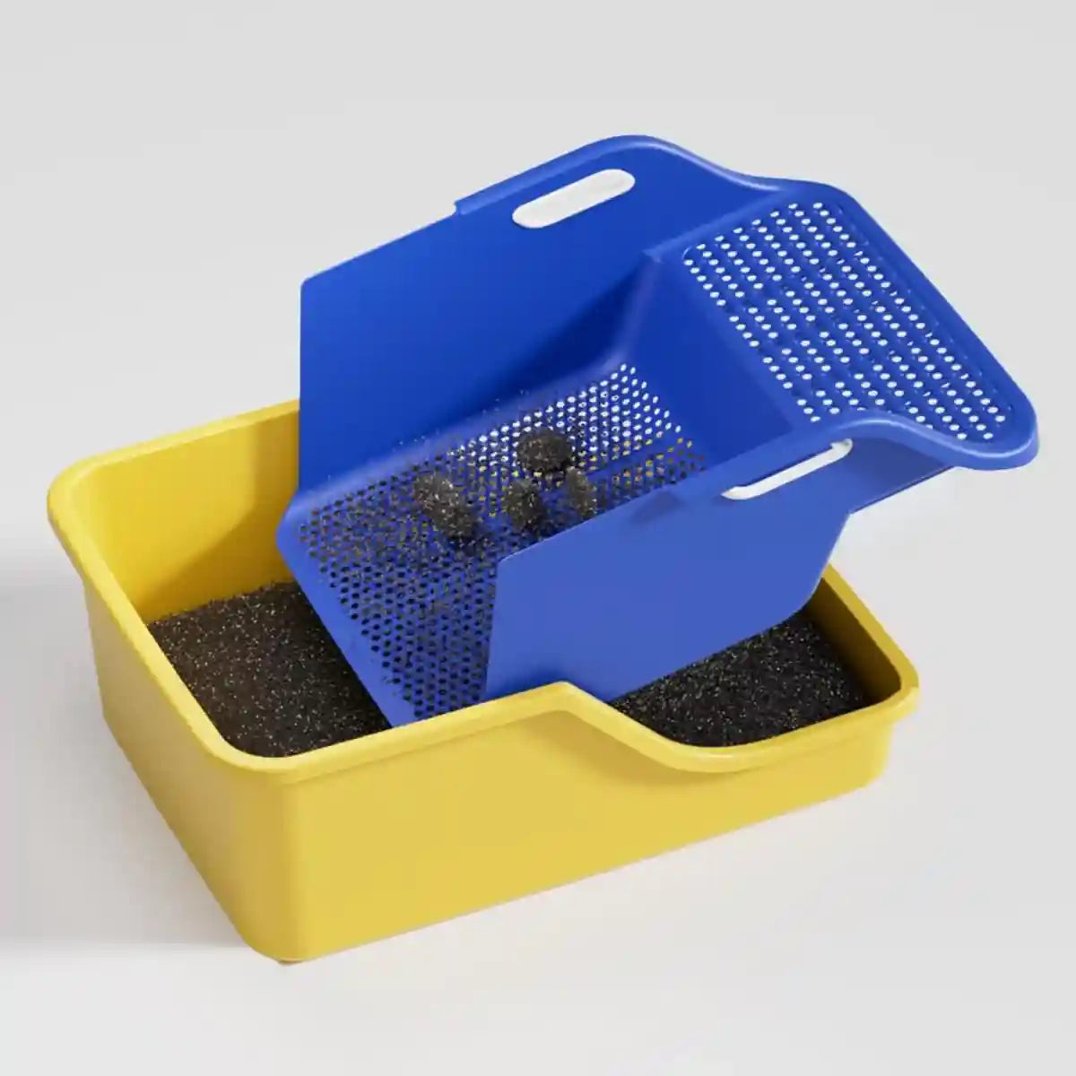 Extra-Large Cat Litter Box with Self-Cleaning Design