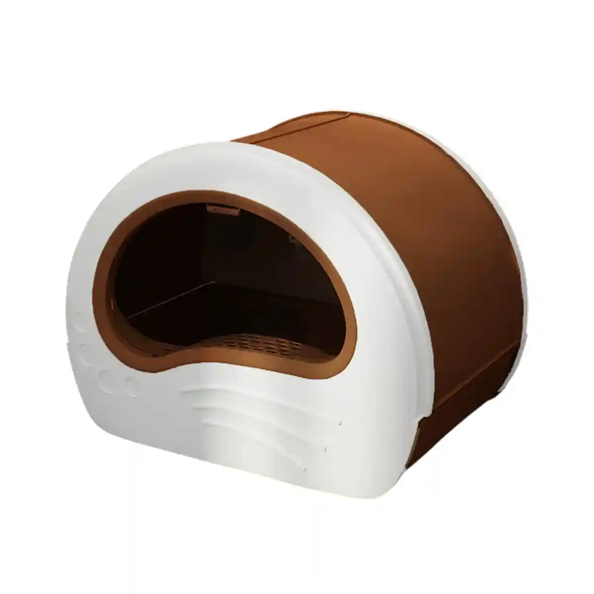 Spacious & Hygienic Enclosed Cat Litter Box with Drawer for Easy Cleaning