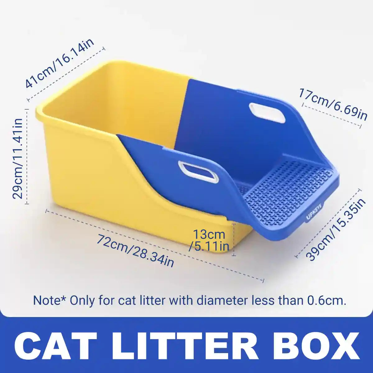 Extra-Large Cat Litter Box with Self-Cleaning Design