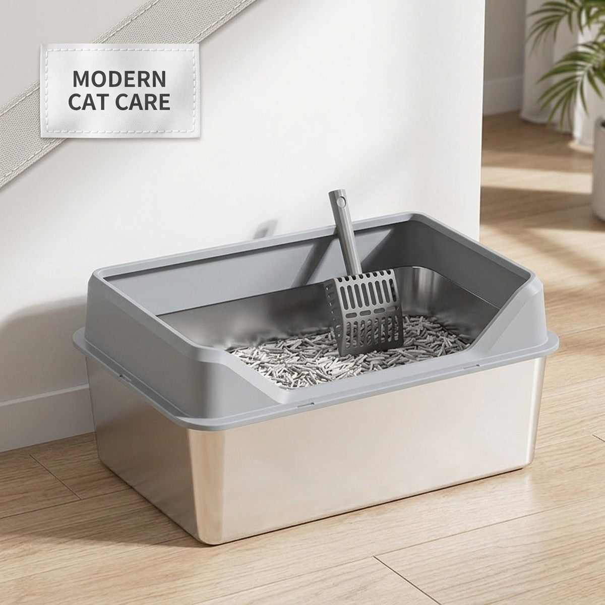 XL Top-Entry Cat Litter Box with Scoop