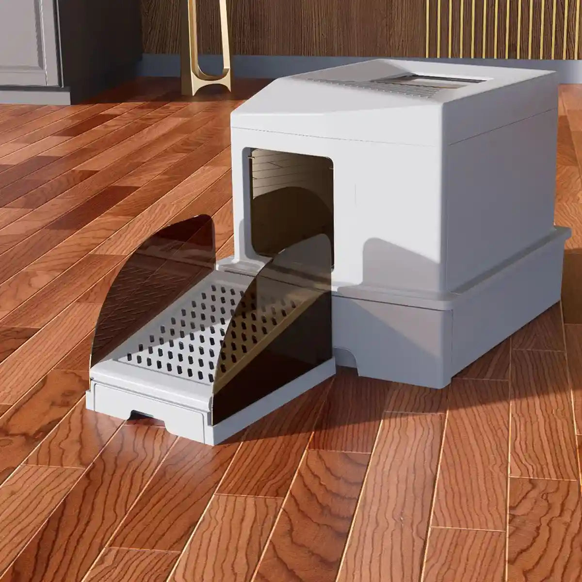 Cat Litter Box Ramp Adjustable Anti-Tracking
