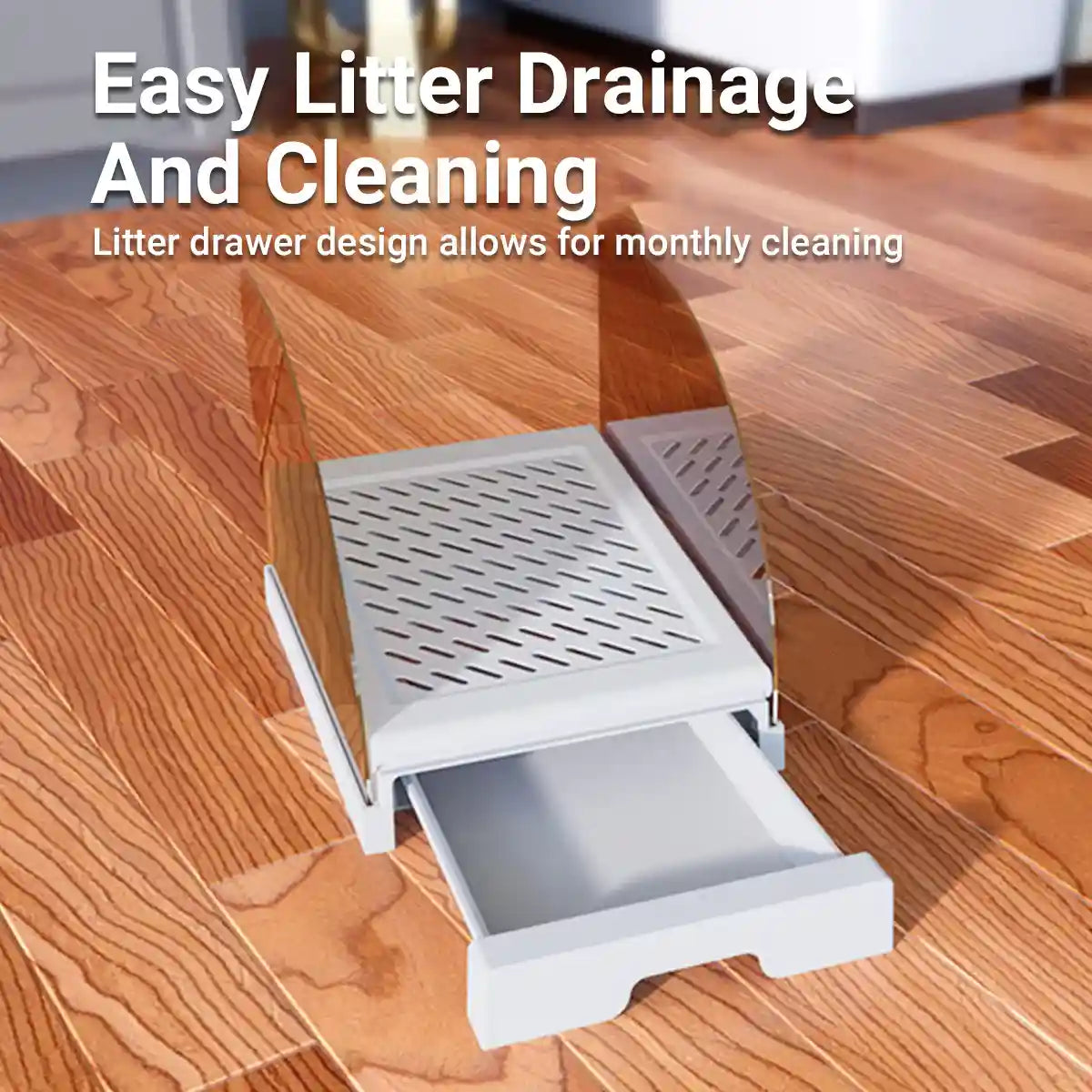 Cat Litter Box Ramp Adjustable Anti-Tracking