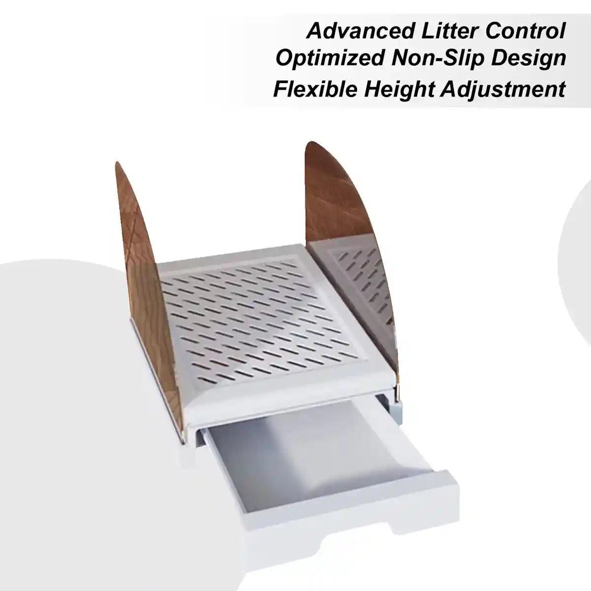 Cat Litter Box Ramp Adjustable Anti-Tracking