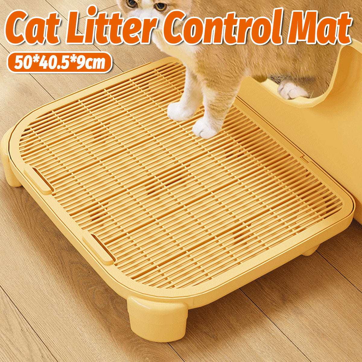 Double Layer Cat Litter Mat With Deep Tray Design