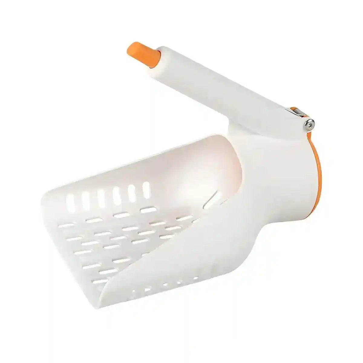 Sharp Angle Litter Scoop With One-Button Disposal For Easy Cleaning