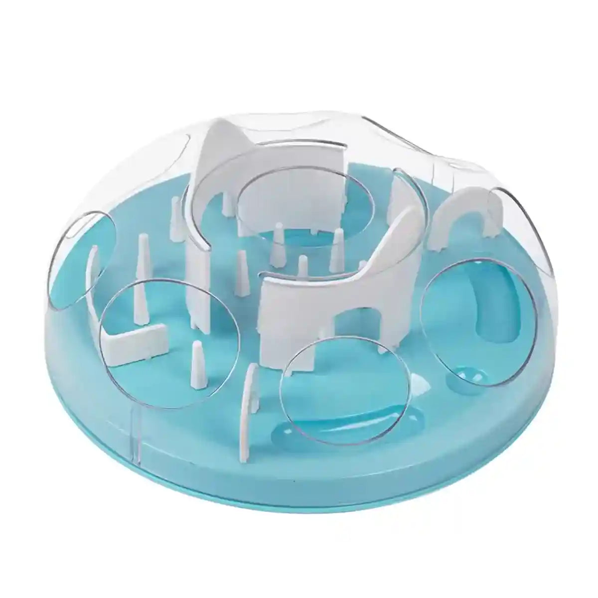 Interactive Slow Feeder Cat Bowl with Maze Design for Healthy Eating