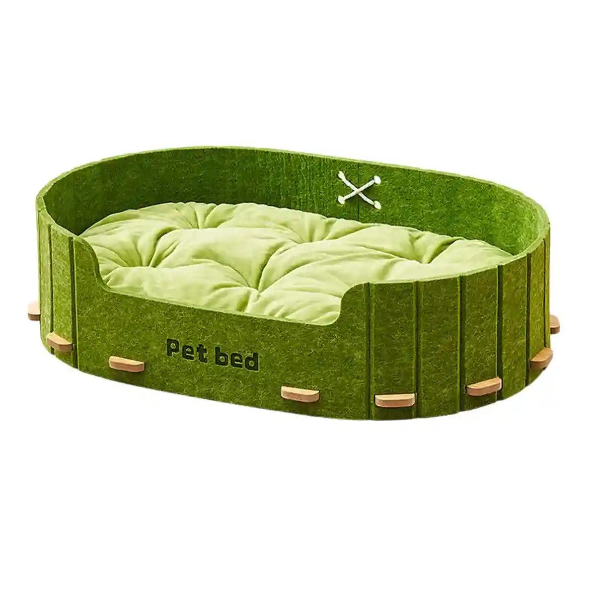 Modern Felt Nest Cat Bed with Reversible Cushion for Indoor Use