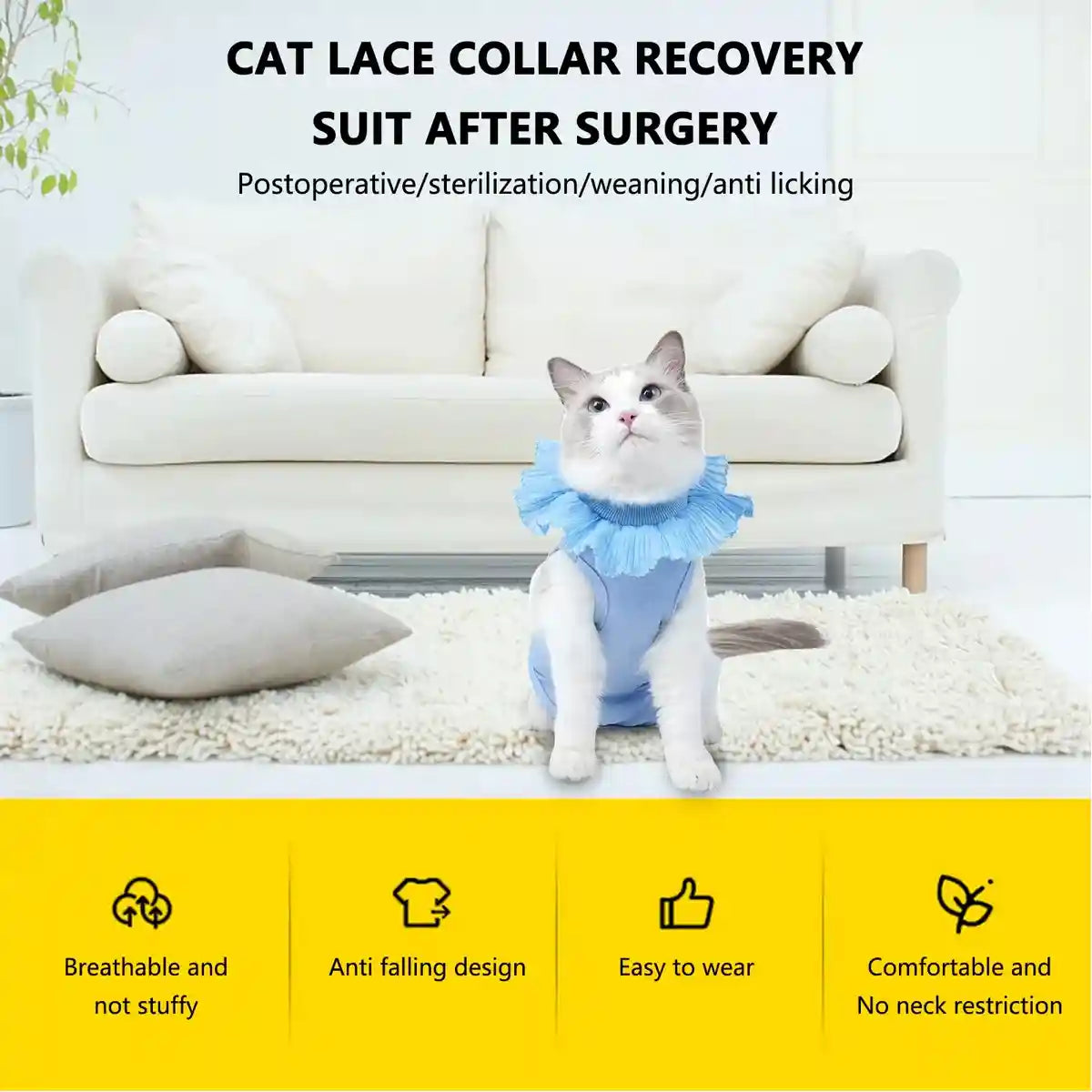 Cat Postoperative Recovery Suit