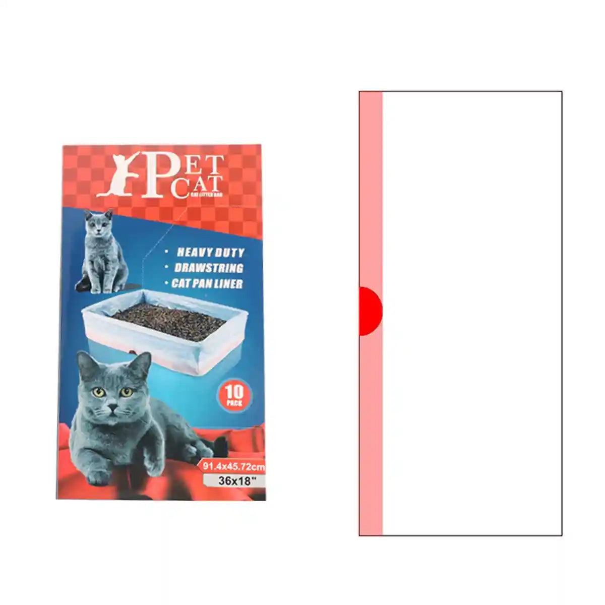 Drawstring Disposable Cat Litter Bag 10PCS (S/L)