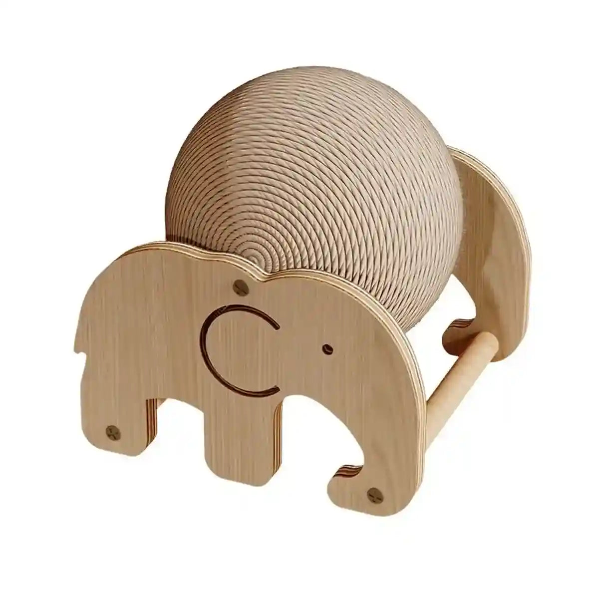 Elephant-Shaped Cat Scratching Toy Ball