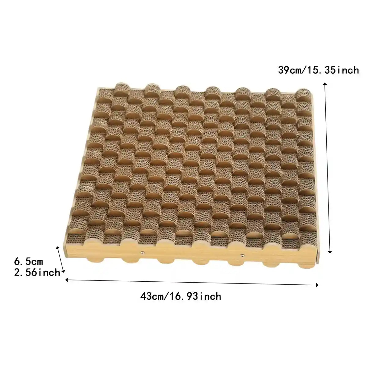 Cat Scratch Board Corrugated Paper Scratcher & Lounger With Massage Design