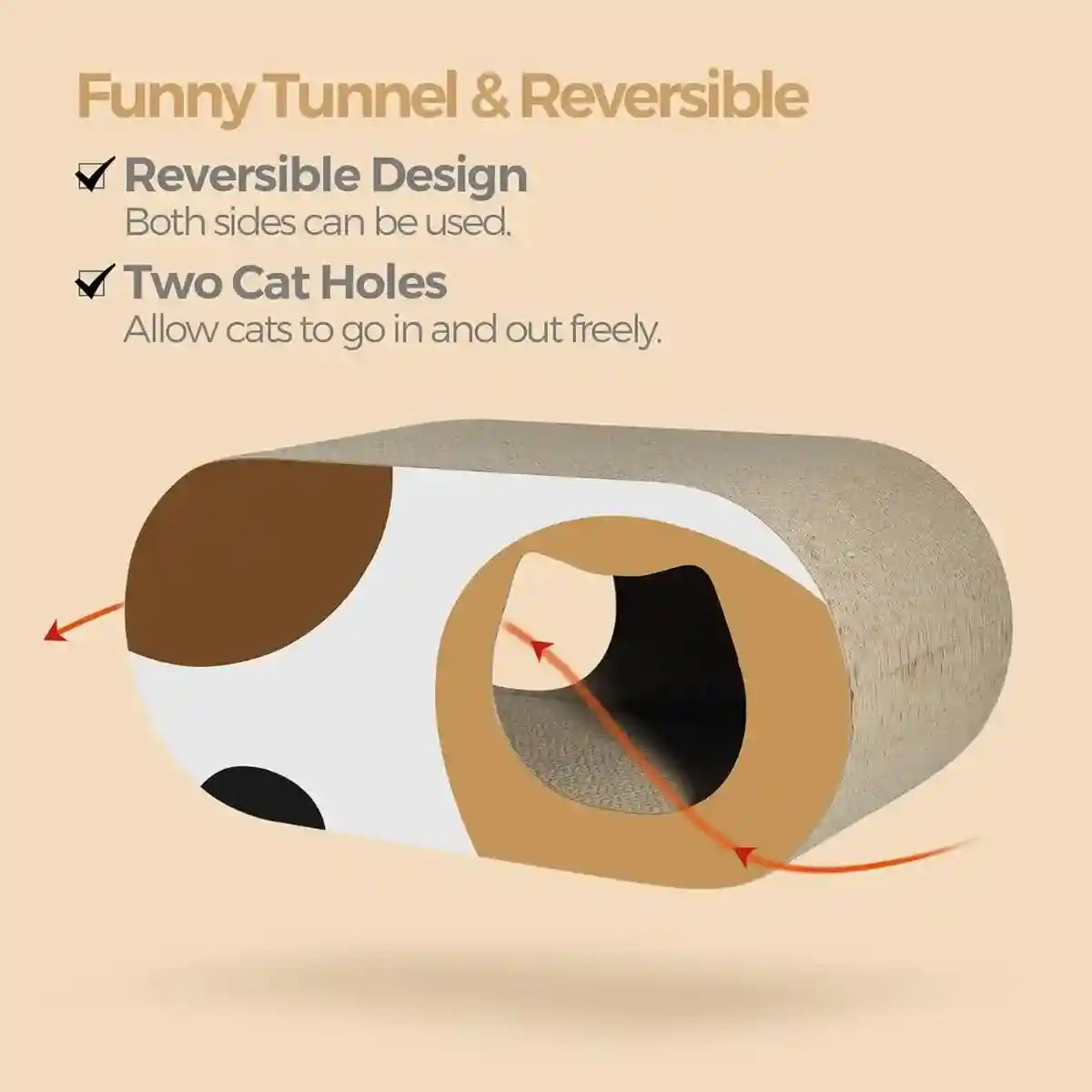 Tunnel Cat Scratching Board