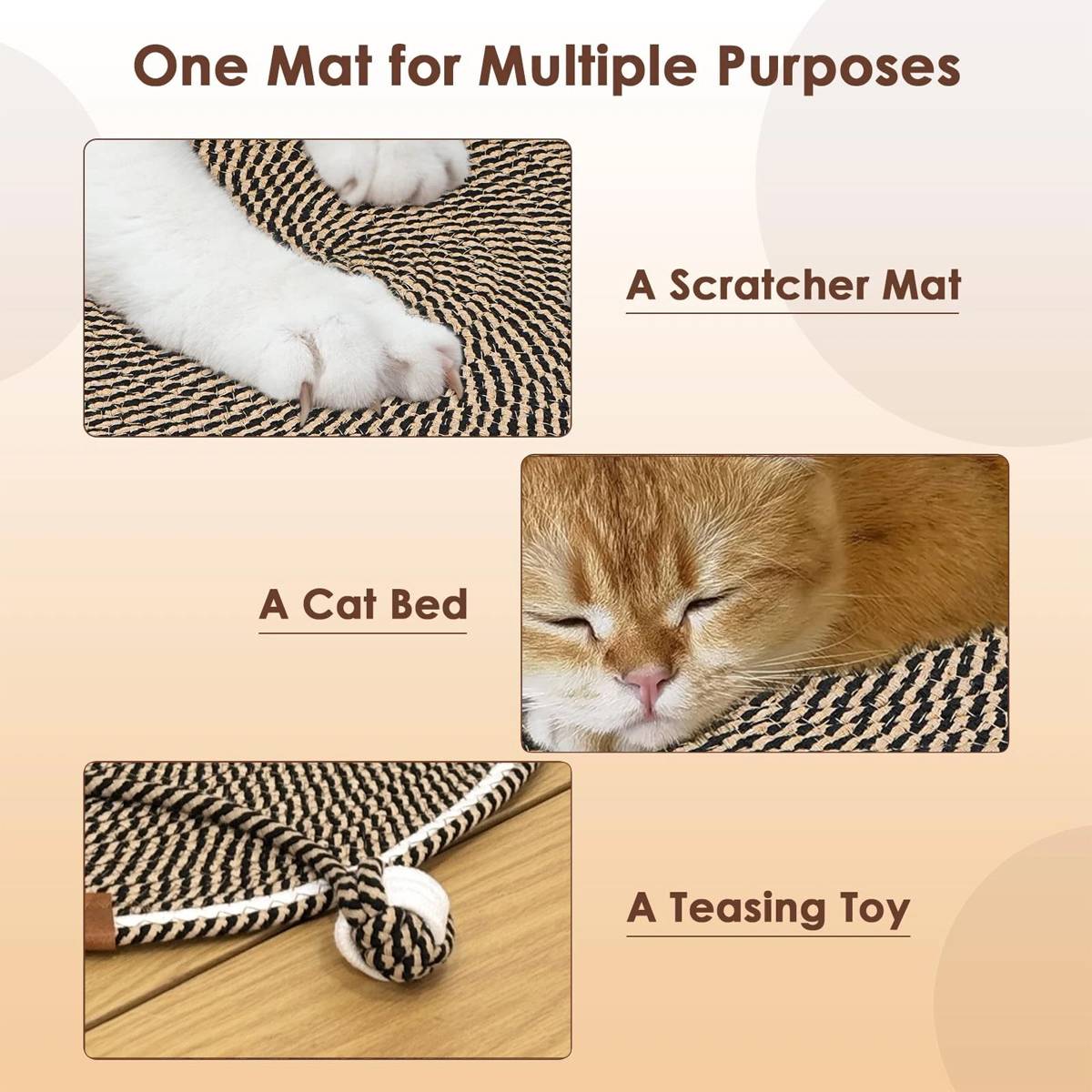 Cotton Rope Cat Scratcher Mat