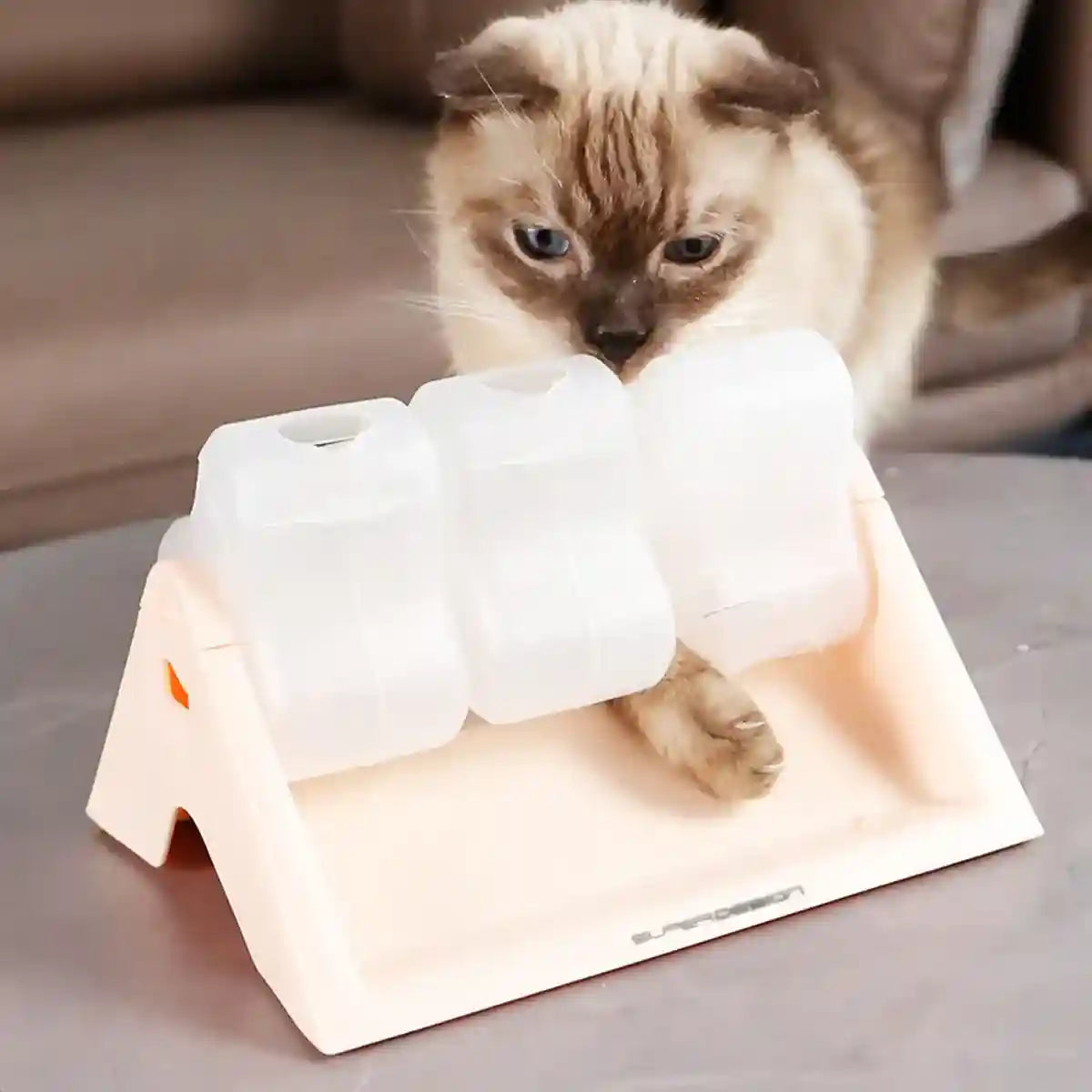 Interactive Pet Food Dispenser Toy Rotating Slow Feeder for Cats & Dogs