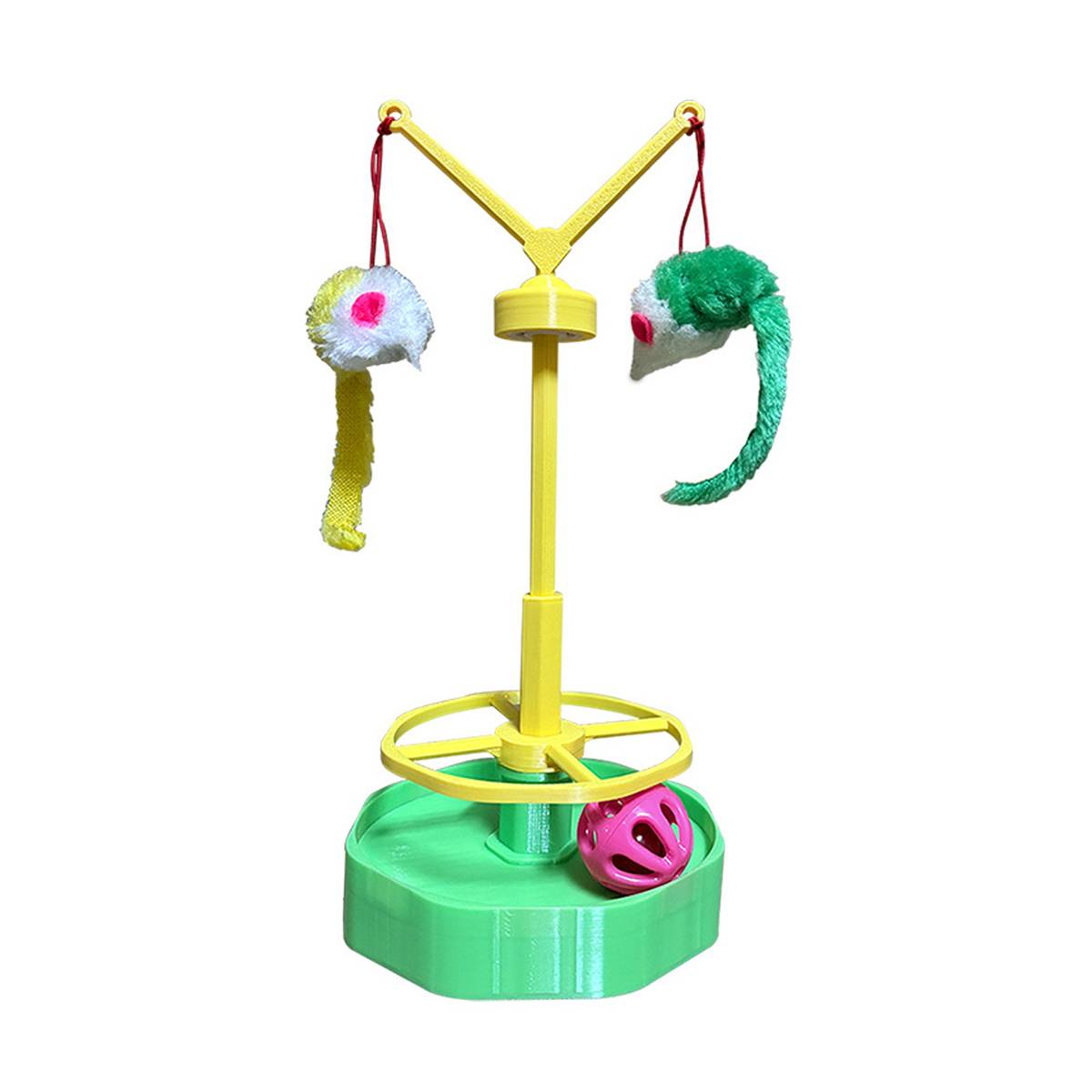 Interactive Cat Spinning Wheel Toy | Ball Track Teaser for Indoor Cats