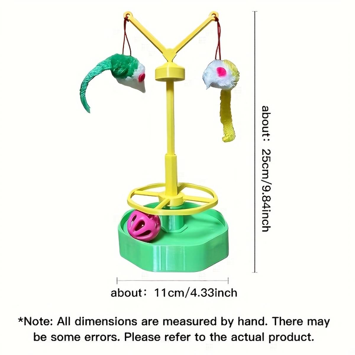 Interactive Cat Spinning Wheel Toy | Ball Track Teaser for Indoor Cats