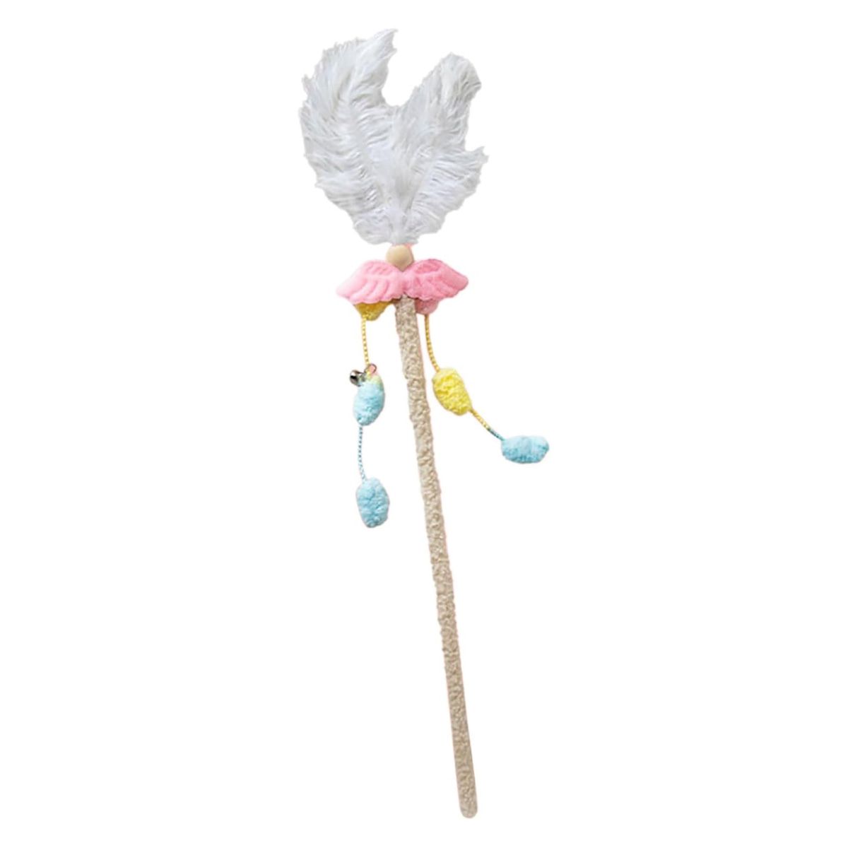 58cm Feather Cat Wand with Dangling Toys