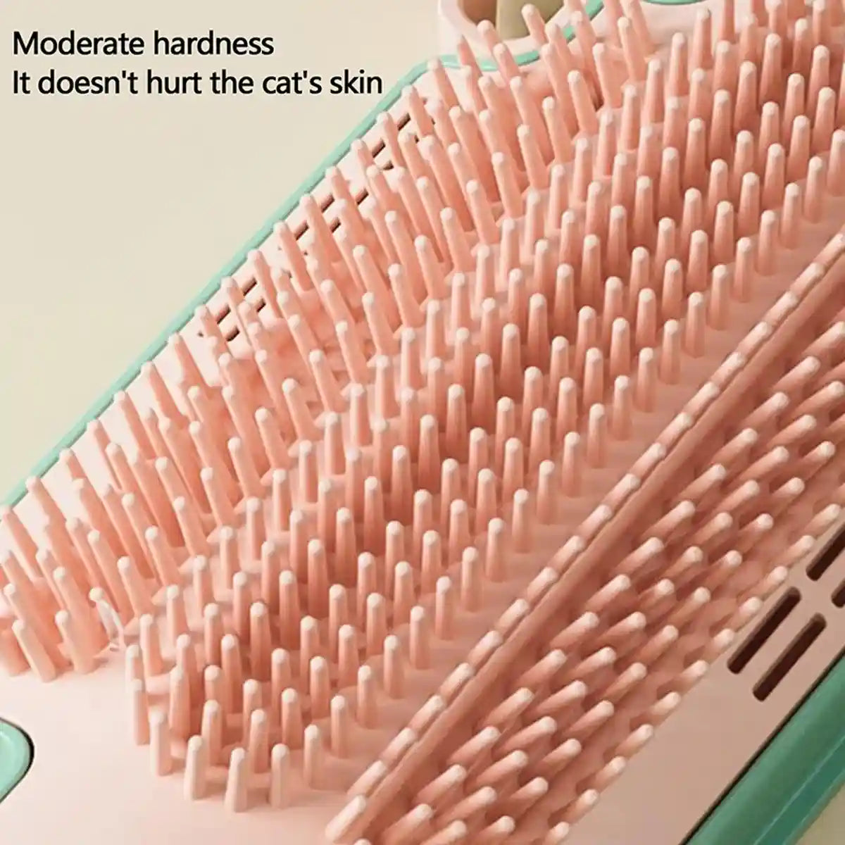 Wall-Mounted Ice Cream Cat Grooming Brush with Catnip or Teaser