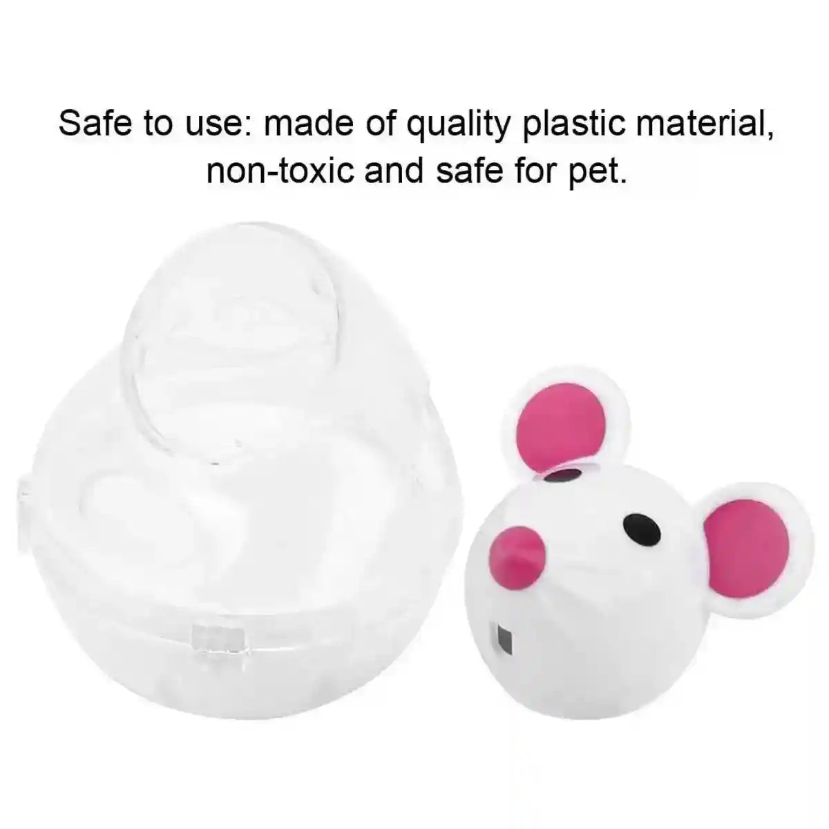 Interactive Cat Treat Dispenser Slow Feeder & Fun Mouse Toy