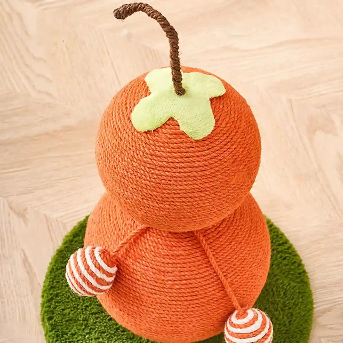 Gourd-Shaped Cat Scratching Column with Sisal Rope & Play Ball