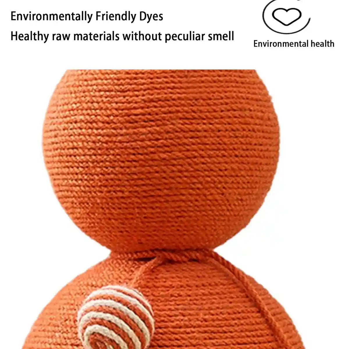 Gourd-Shaped Cat Scratching Column with Sisal Rope & Play Ball