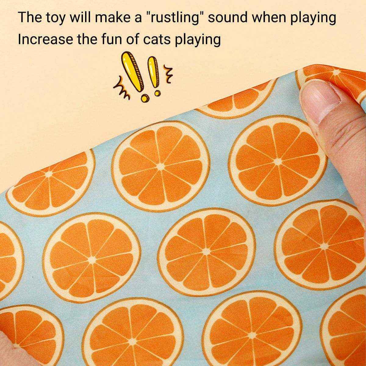 Interactive Foldable Cat Play Tunnel Crinkle Peek Holes & Hanging Balls