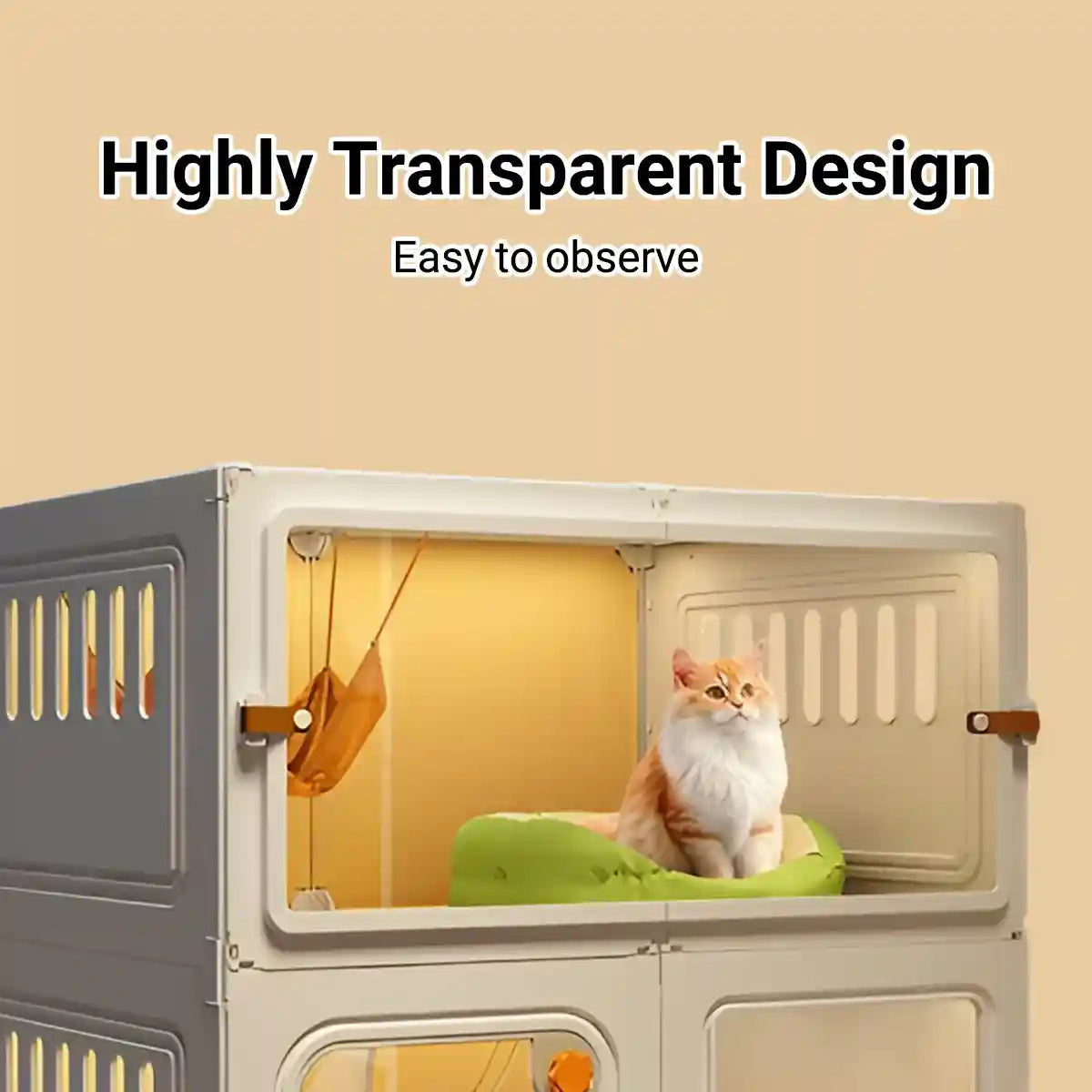 Cat Villa With Toilet Enclosed Cat House