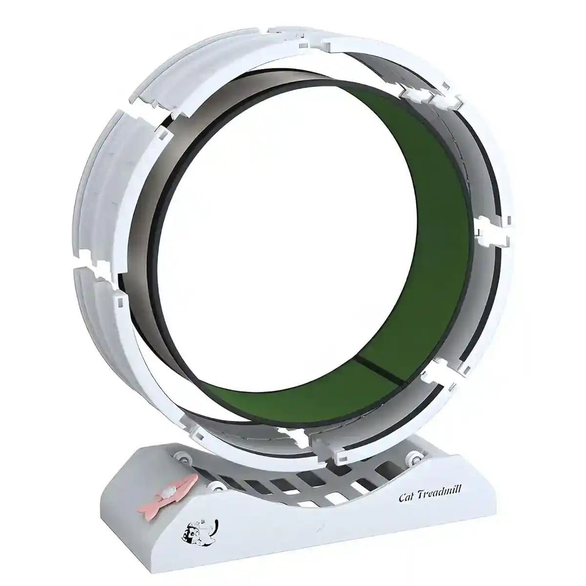 Cat Wheel Running Toy Fitness Exerciser Workout Treadmill Machine Circle Wood