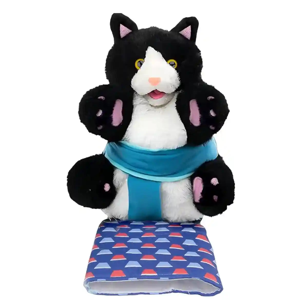 Cat Wrestling Toy Puppet with Protective Sleeve and Catnip Pockets