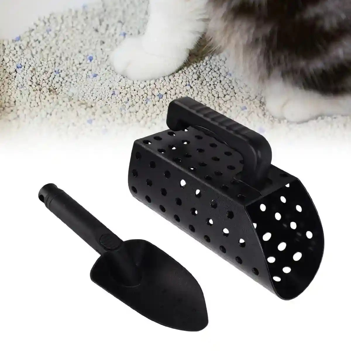 Multi-Use Sand Scoop Shovel Set for Beach or Cat Litter Cleaning