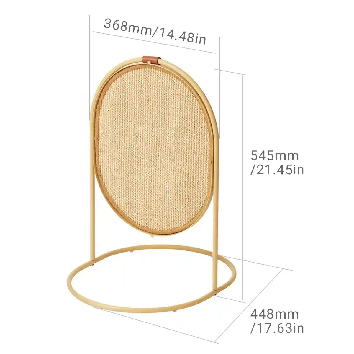 Multifunctional Cat Scratching Board with Replaceable Sisal Mat